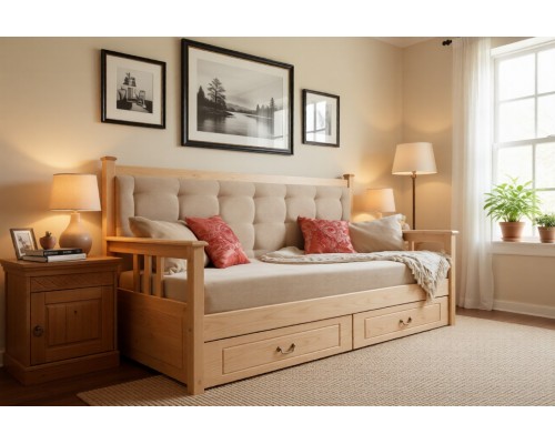 Тахта Дания мягкая, с ящиками 80х190/200