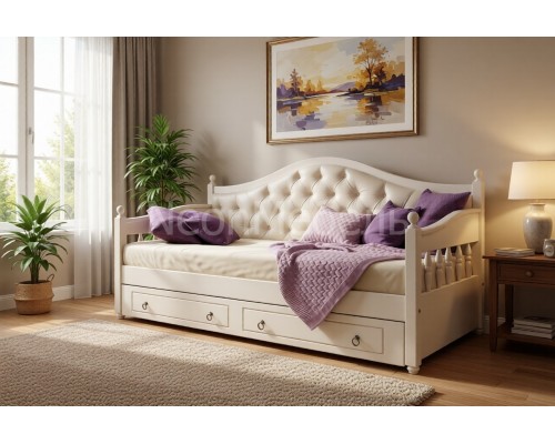 Тахта Фрея мягкая, с ящиками 90х190/200