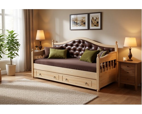 Тахта Фрея мягкая, с ящиками 90х190/200