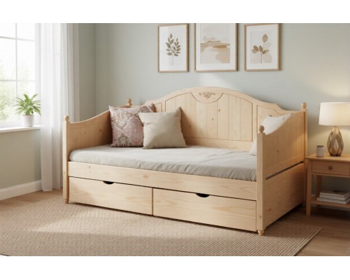 Тахта Айно №4 с ящиками 800х1500/1600