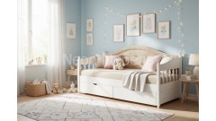 Тахта Айно №6 мягкая, с ящиками 800х1500/1600 • Диваны и Тахты