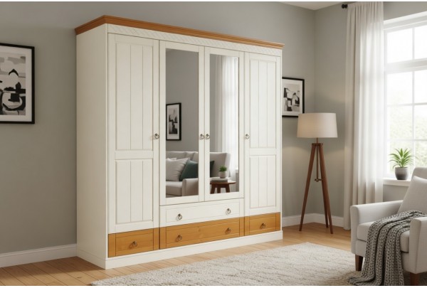 Шкаф Дания 4-створчатый • Мебель «ДАНИЯ» и "ДАНИЯ new"