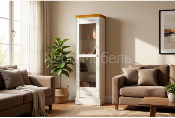 Шкаф Дания книжный 1-створчатый • Мебель «ДАНИЯ» и "ДАНИЯ new"