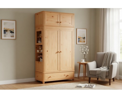 Шкаф Бетти 2-створчатый №3 с антресолью