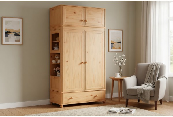 Шкаф Бетти 2-створчатый №3 с антресолью • Шкафы