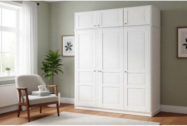 Шкаф 3-створчатый Бетти №11 с антресолью • Шкафы