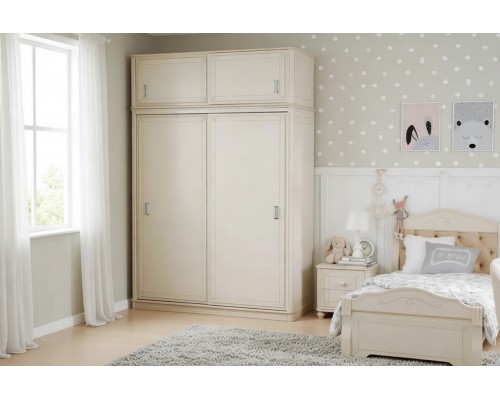 Шкаф-купе 2-створчатый Бетти №1 с антресолью МДФ