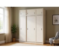 Шкаф-купе 3-створчатый Бетти №1 с антресолью МДФ