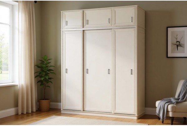 Шкаф-купе 3-створчатый Бетти №1 с антресолью МДФ • Мебель "БЕТТИ"