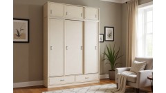 Шкаф-купе 3-створчатый Бетти №2 с антресолью МДФ • Мебель "БЕТТИ"