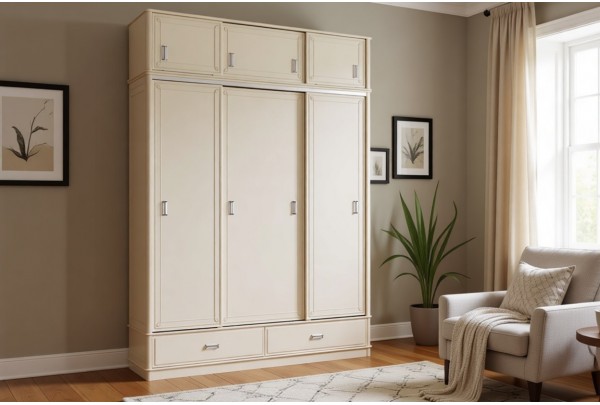 Шкаф-купе 3-створчатый Бетти №2 с антресолью МДФ • Мебель "БЕТТИ"