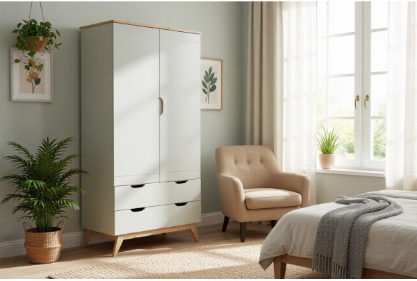 Шкаф 2-створчатый Тимберика Кидс №4 • Мебель «ТИМБЕРИКА КИДС»