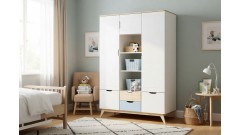 Шкаф 3-створчатый Тимберика Кидс №2 • Мебель «ТИМБЕРИКА КИДС»