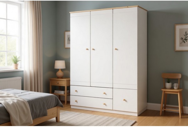 Шкаф 3-створчатый Тимберика Кидс №3 • Мебель «ТИМБЕРИКА КИДС»