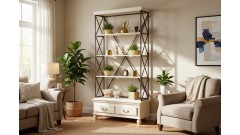 Стеллаж Валенсия 2-48 • Мебель «ВАЛЕНСИЯ»