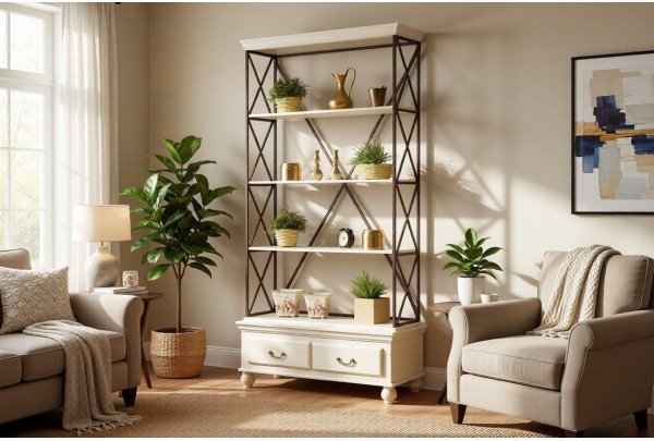 Стеллаж Валенсия 2-48 • Мебель «ВАЛЕНСИЯ»