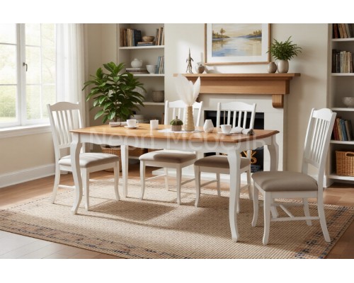 Стол обеденный Ари-Прованс №3 (столешница плавная)