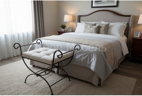 Банкетка Валенсия 2-41 кованая • Мебель «ВАЛЕНСИЯ»